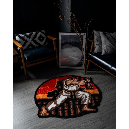 Street Fighter II Ryu Rug 100cm x 100cm