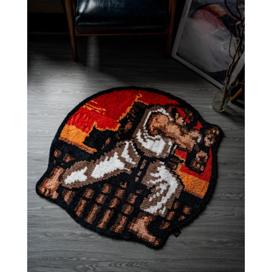 Street Fighter II Ryu Rug 100cm x 100cm